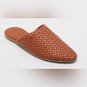 Universal Thread Elora Woven Mule Cognac
